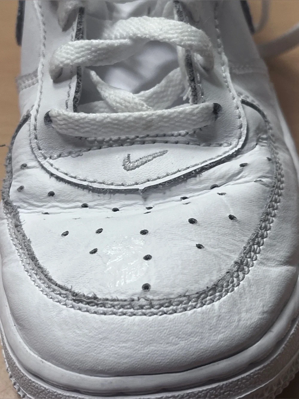 Nike Air Force 1 Low White Youth Shoes Size 2Y - 314193-117
